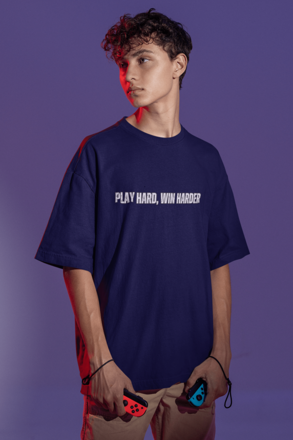 Play Hard Win Harder Oversize T-Shirt - Image 4