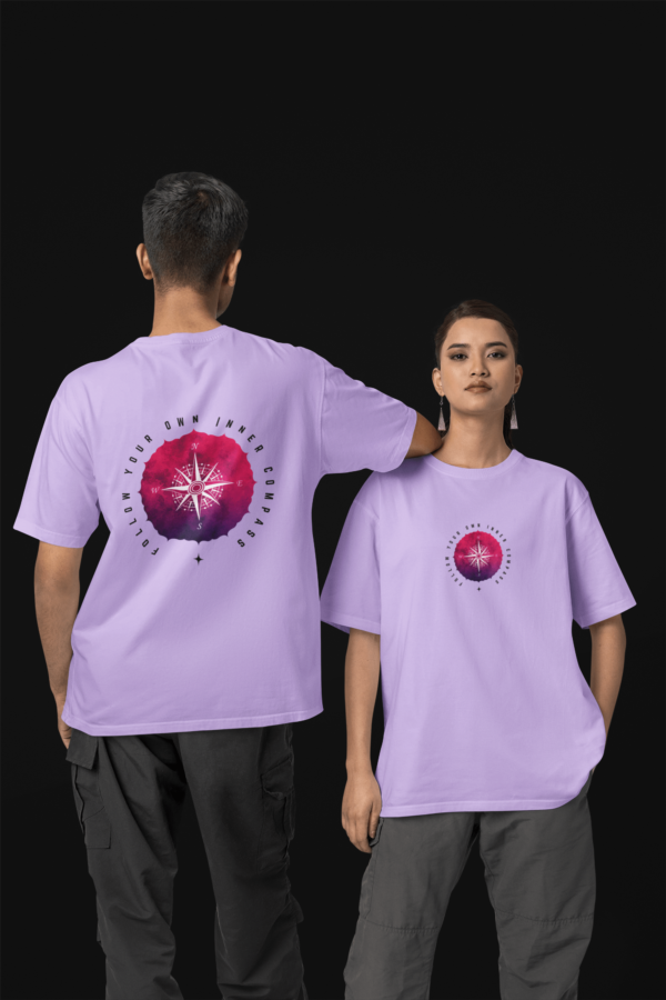 Follow Your Own Inner Compass Oversize T-Shirts - Image 7
