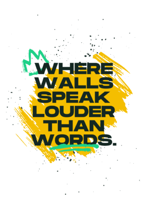 Walls Speaks Louder Than Words Oversize T-Shirt - Image 3