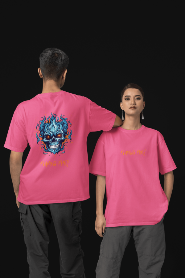 Flaming Furry Oversize T-Shirts - Image 10
