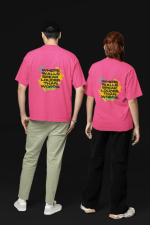 Walls Speaks Louder Than Words Oversize T-Shirt