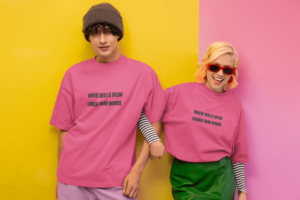 Walls Speaks Louder Than Words Oversize T-Shirt - Image 5